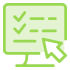 Icon illustration of a computer