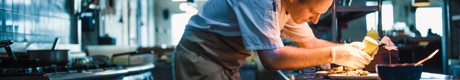 a chef in his kitchen